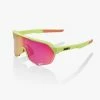 100% S2 Matte Washed Out Neon Yellow Purple Multilayer Mirror Lense -100percent Sales 100 100 s2 matte washed out neon yellow purple mul