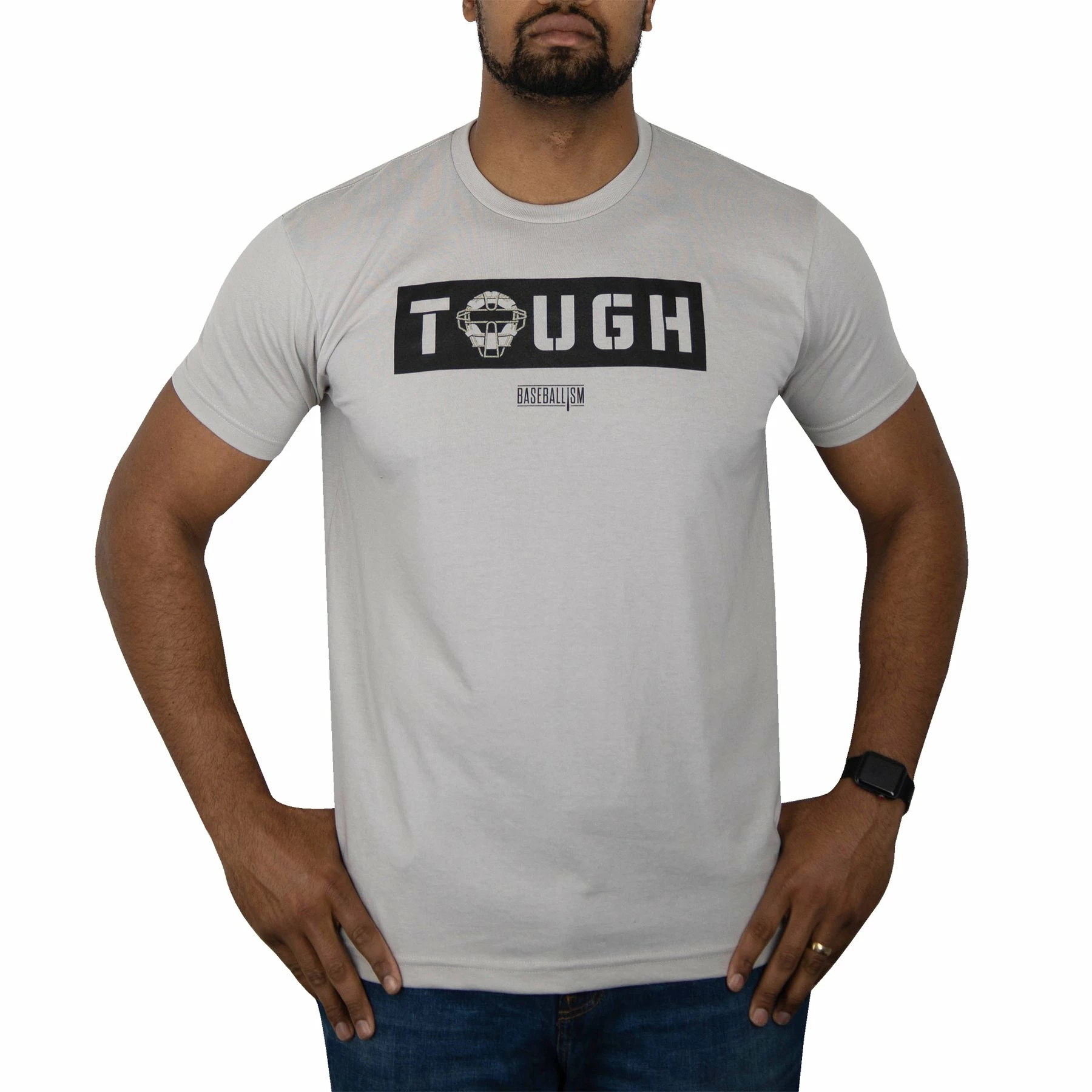 Baseballism Catcher Tough Men’s T-Shirt 2 Baseballism Catcher Tough Men’s T-Shirt