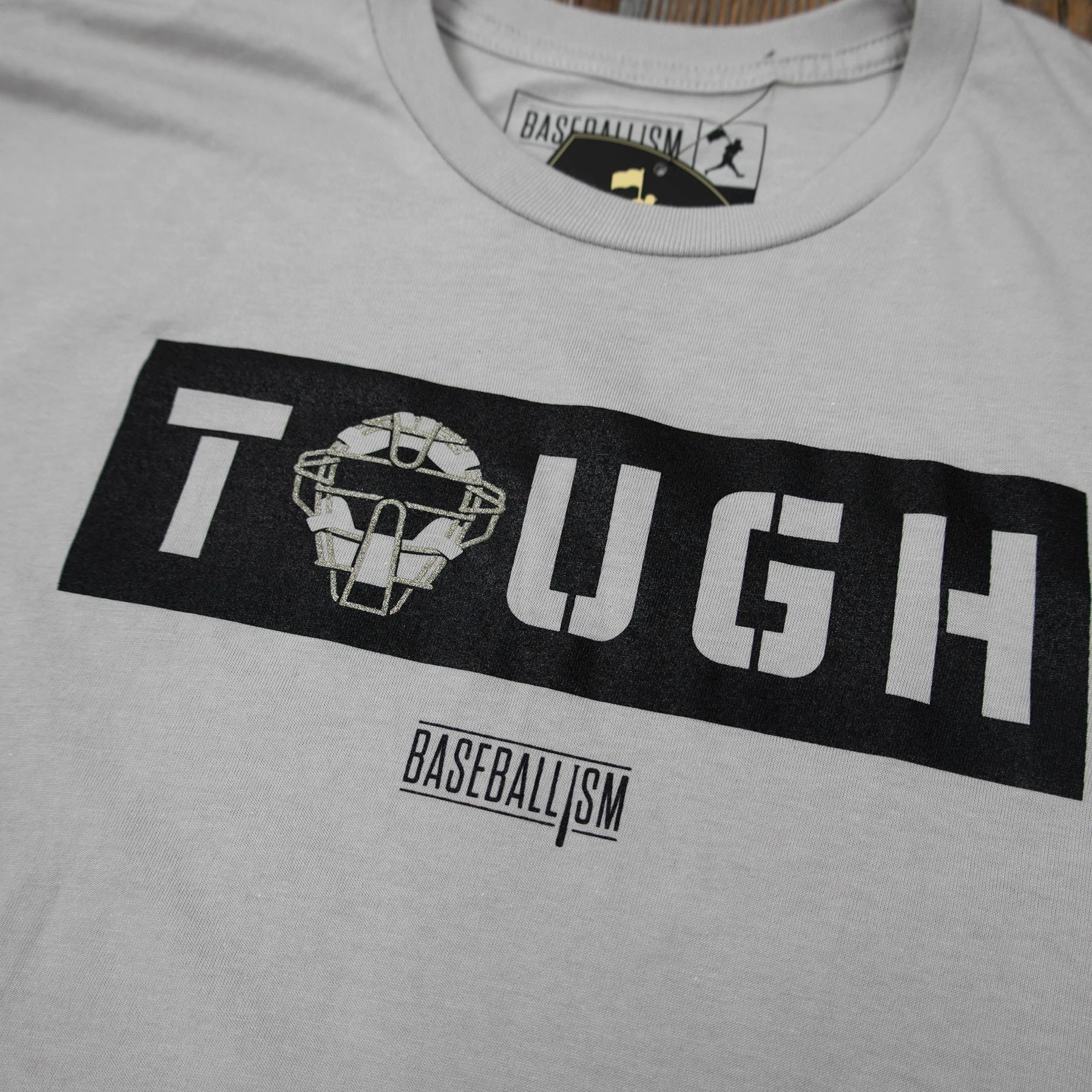 Baseballism Catcher Tough Men’s T-Shirt 3 Baseballism Catcher Tough Men’s T-Shirt - Image 2