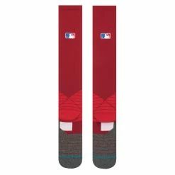 Stance – MLB Diamond Pro OTC Socks -100percent Sales OTC Dark Red 1