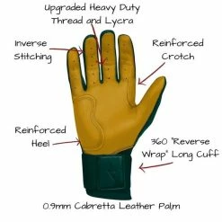 Bruce Bolt Premier Long Cuff Green/Gold 13 Bruce Bolt Premier Long Cuff Green/Gold -100percent Sales bruce bolt bruce bolt premier long cuff green gold 3