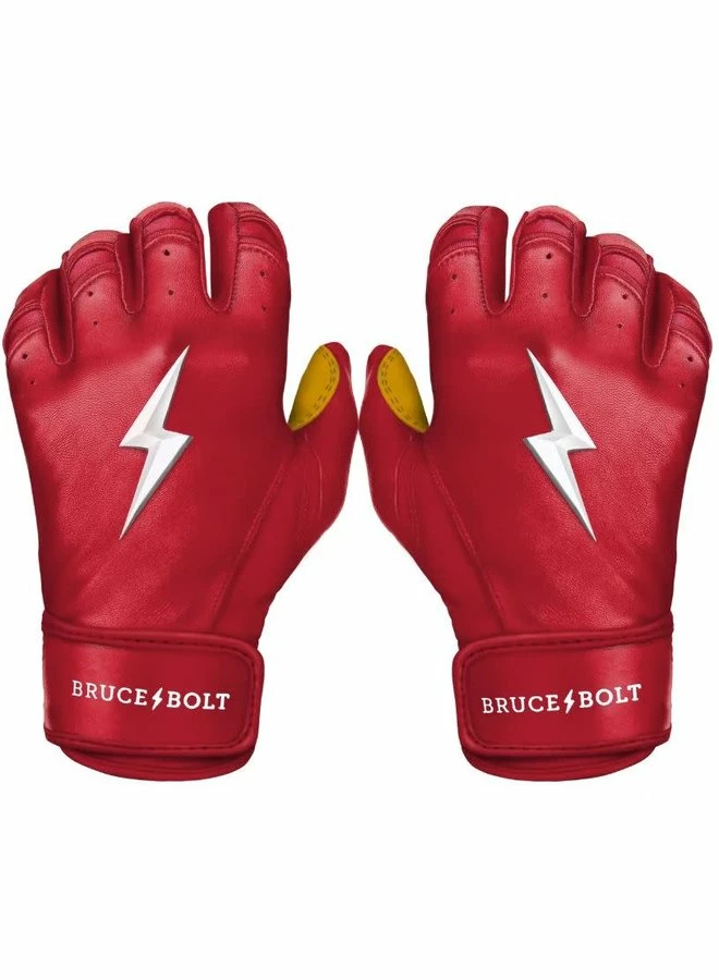 BRUCE BOLT PREMIUM PRO SHORT CUFF BATTING GLOVES 4 BRUCE BOLT PREMIUM PRO SHORT CUFF BATTING GLOVES - Image 2