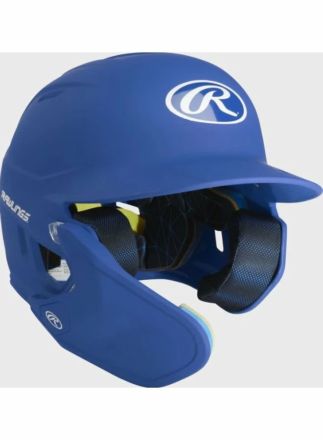 Rawlings MACH One-Tone Matte Helmet W/Adjustable Face Guard Matte Royal Senior LHB 3 Rawlings MACH One-Tone Matte Helmet W/Adjustable Face Guard Matte Royal Senior LHB