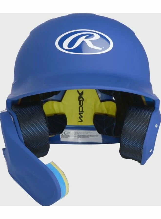 Rawlings MACH One-Tone Matte Helmet W/Adjustable Face Guard Matte Royal Senior LHB 4 Rawlings MACH One-Tone Matte Helmet W/Adjustable Face Guard Matte Royal Senior LHB - Image 2