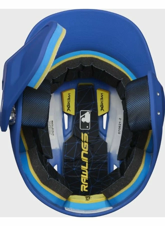 Rawlings MACH One-Tone Matte Helmet W/Adjustable Face Guard Matte Royal Senior LHB 7 Rawlings MACH One-Tone Matte Helmet W/Adjustable Face Guard Matte Royal Senior LHB - Image 5