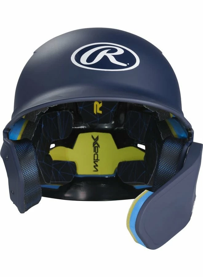 Rawlings MACH One-Tone Matte Helmet W/Adjustable Face Guard Matte Navy 3 Rawlings MACH One-Tone Matte Helmet W/Adjustable Face Guard Matte Navy