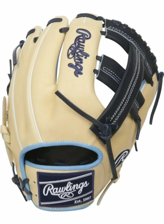 Rawlings Heart Of The Hide 11.5 Infield Glove Camel/Navy/Columbia Blue RHT 3 Rawlings Heart Of The Hide 11.5 Infield Glove Camel/Navy/Columbia Blue RHT