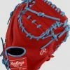 Rawlings Pro Preferred Custom ProSCM33 Catchers 33" Red/Sky Blue 1 Rawlings Pro Preferred Custom ProSCM33 Catchers 33" Red/Sky Blue -100percent Sales rawlings rawlings pro preferred custom proscm33 ca