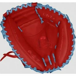 Rawlings Pro Preferred Custom ProSCM33 Catchers 33" Red/Sky Blue -100percent Sales rawlings rawlings pro preferred custom proscm33 ca 2