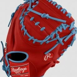 Rawlings Pro Preferred Custom ProSCM33 Catchers 33" Red/Sky Blue