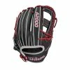 Wilson A2000 1785SS 21 BLK/BLKSS/RED BLAC 11.75 -100percent Sales wilson a2000 1785ss 21 blk blkss red blac 1175