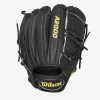 Wilson 2021 A2000 CK22 Clayton Kershaw Game Model (P) LHT 11.75 Black/Black/Yellow -100percent Sales wilson wilson 2021 a2000 ck22 clayton kershaw game