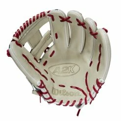 Wilson 2022 June Glove Of The Month (GOTM) A2K 1787 Silver/Re -100percent Sales wilson wilson 2022 june glove of the month gotm a2 2