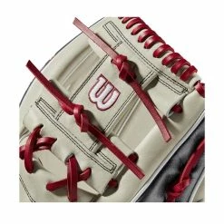 Wilson 2022 June Glove Of The Month (GOTM) A2K 1787 Silver/Re -100percent Sales wilson wilson 2022 june glove of the month gotm a2 4