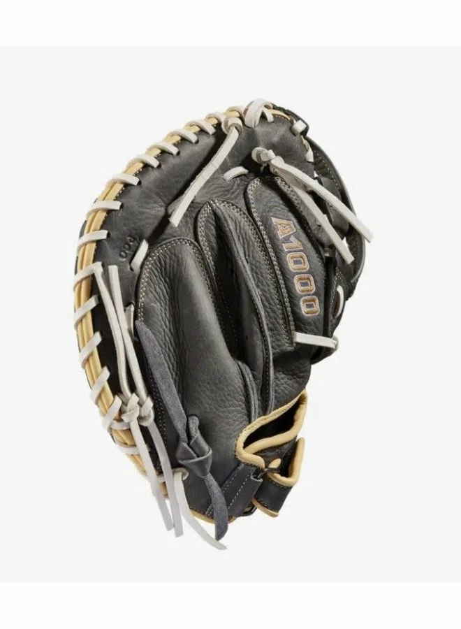 Wilson A1000 Fastpitch CM33 33 Grey/Blonde/White Catchers Mitt 5 Wilson A1000 Fastpitch CM33 33 Grey/Blonde/White Catchers Mitt - Image 3