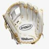 Wilson A1000 Fastpitch H1175 11.75 White/White/Blonde & Seminole Red 2 Wilson A1000 Fastpitch H1175 11.75 White/White/Blonde & Seminole Red -100percent Sales wilson wilson a1000 fastpitch h1175 1175 white whi