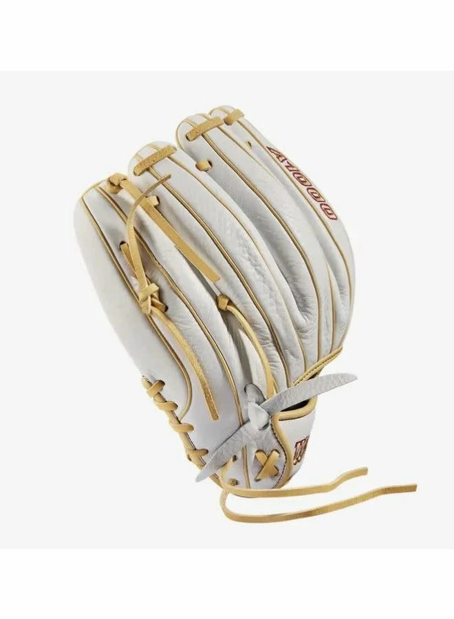 Wilson A1000 Fastpitch H1175 11.75 White/White/Blonde & Seminole Red 7 Wilson A1000 Fastpitch H1175 11.75 White/White/Blonde & Seminole Red - Image 5