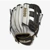 Wilson A1000 Fastpitch IF12 12 White/White/Black & Blonde -100percent Sales wilson wilson a1000 fastpitch if12 12 white white