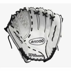 Wilson A1000 Fastpitch Outfield/Pitcher's Glove V125 12.5 White/White/Black & Blonde -100percent Sales wilson wilson a1000 fastpitch outfield pitchers gl 3