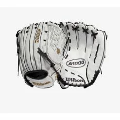 Wilson A1000 Fastpitch Outfield/Pitcher's Glove V125 12.5 White/White/Black & Blonde -100percent Sales wilson wilson a1000 fastpitch outfield pitchers gl 4