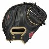 Wilson A2000 M1D BLK/BLKSS BLACK/Blond 33.5 Catchers Mitt -100percent Sales wilson wilson a2000 m1d blk blkss black blond 335