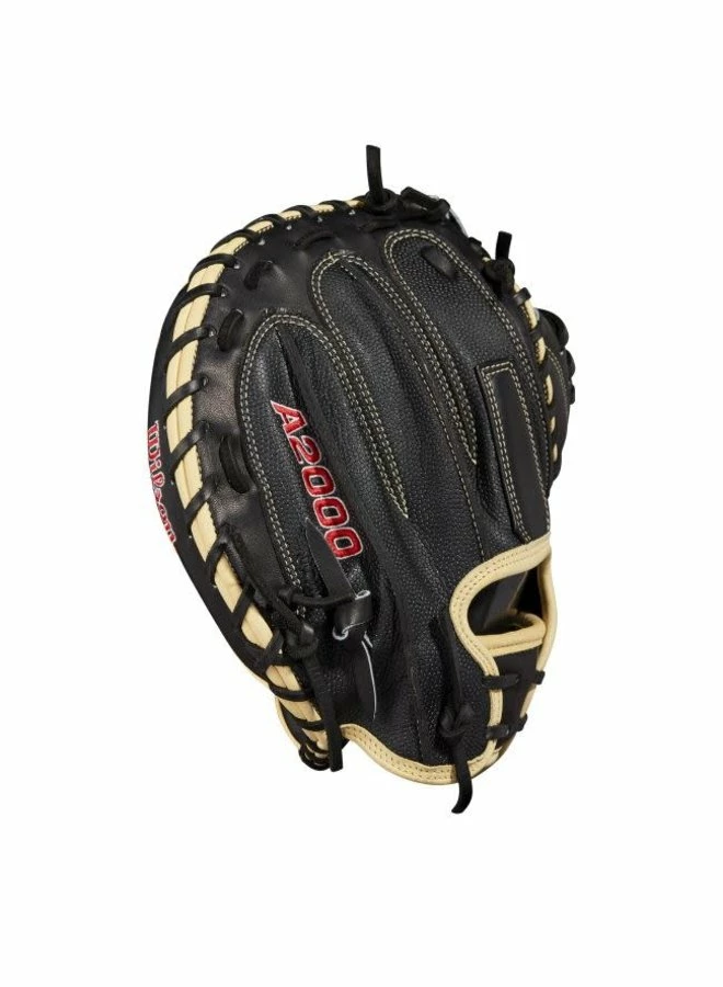 Wilson A2000 M1D BLK/BLKSS BLACK/Blond 33.5 Catchers Mitt 6 Wilson A2000 M1D BLK/BLKSS BLACK/Blond 33.5 Catchers Mitt - Image 4