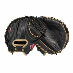 Wilson A2000 M1D BLK/BLKSS BLACK/Blond 33.5 Catchers Mitt 17 Wilson A2000 M1D BLK/BLKSS BLACK/Blond 33.5 Catchers Mitt -100percent Sales wilson wilson a2000 m1d blk blkss black blond 335 7