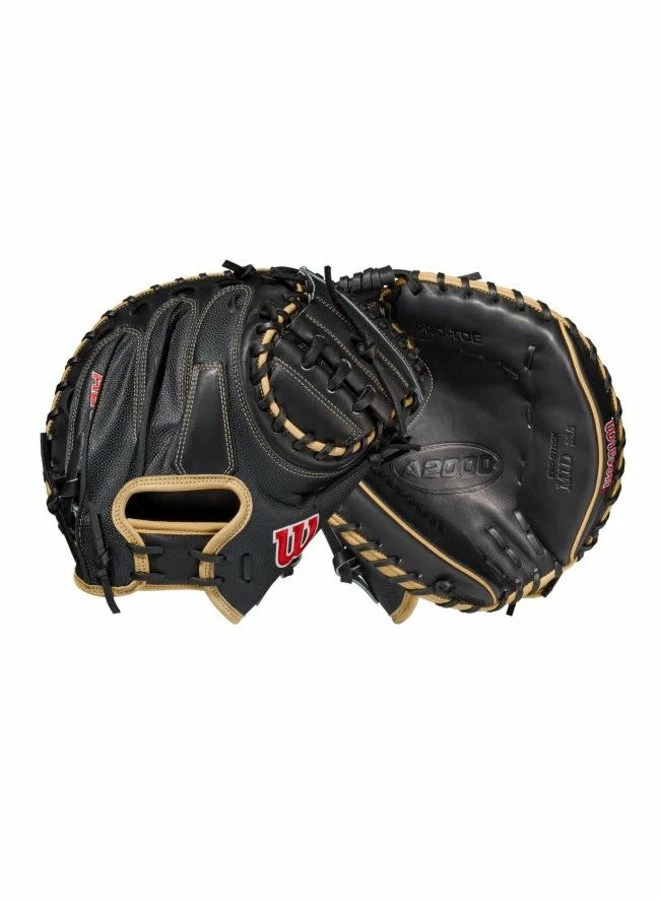 Wilson A2000 M1D BLK/BLKSS BLACK/Blond 33.5 Catchers Mitt 10 Wilson A2000 M1D BLK/BLKSS BLACK/Blond 33.5 Catchers Mitt - Image 8