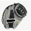 Wilson A2000 M2 Grey/Black 33.5-inch Baseball Catcher's Mitt -100percent Sales wilson wilson a2000 m2 grey black 335 inch basebal