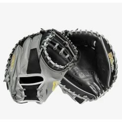 Wilson A2000 M2 Grey/Black 33.5-inch Baseball Catcher's Mitt 11 Wilson A2000 M2 Grey/Black 33.5-inch Baseball Catcher's Mitt -100percent Sales wilson wilson a2000 m2 grey black 335 inch basebal 4
