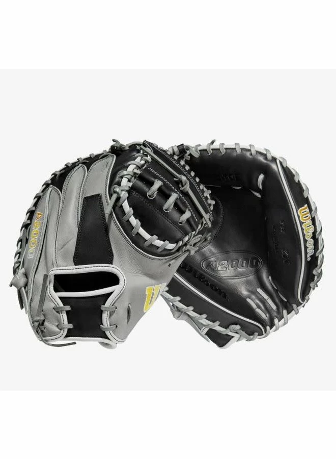 Wilson A2000 M2 Grey/Black 33.5-inch Baseball Catcher's Mitt 7 Wilson A2000 M2 Grey/Black 33.5-inch Baseball Catcher's Mitt - Image 5