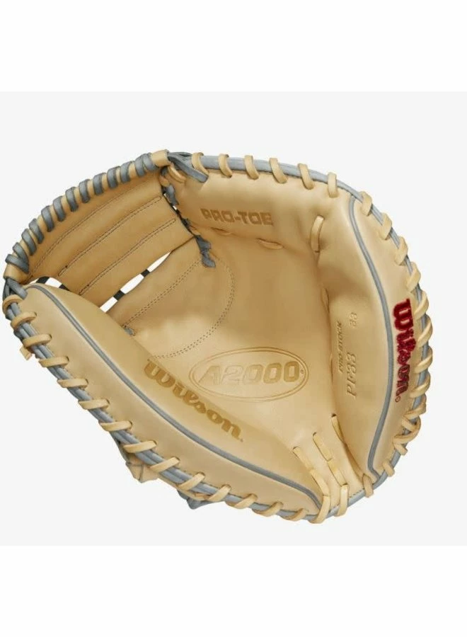 Wilson A2000 PF33SS Grey/Blonde 33-inch Catcher's Mitt 6 Wilson A2000 PF33SS Grey/Blonde 33-inch Catcher's Mitt - Image 4