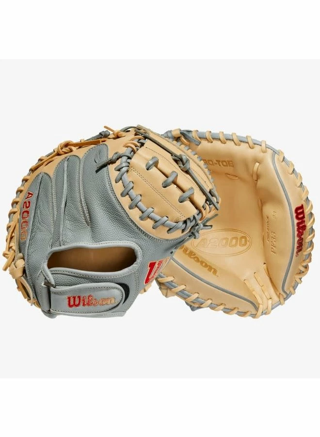 Wilson A2000 PF33SS Grey/Blonde 33-inch Catcher's Mitt 7 Wilson A2000 PF33SS Grey/Blonde 33-inch Catcher's Mitt - Image 5
