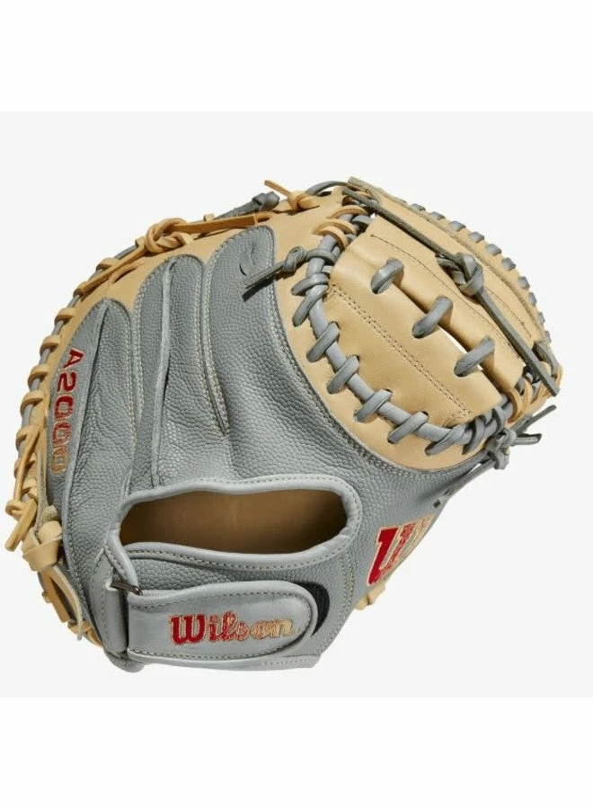 Wilson A2000 PF33SS Grey/Blonde 33-inch Catcher's Mitt 3 Wilson A2000 PF33SS Grey/Blonde 33-inch Catcher's Mitt