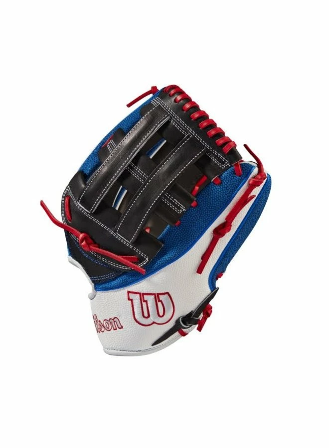 Wilson A2K Mookie Betts Game Model (OF) LHT 12.5 Black/White SS/Royal/Red 5 Wilson A2K Mookie Betts Game Model (OF) LHT 12.5 Black/White SS/Royal/Red - Image 3