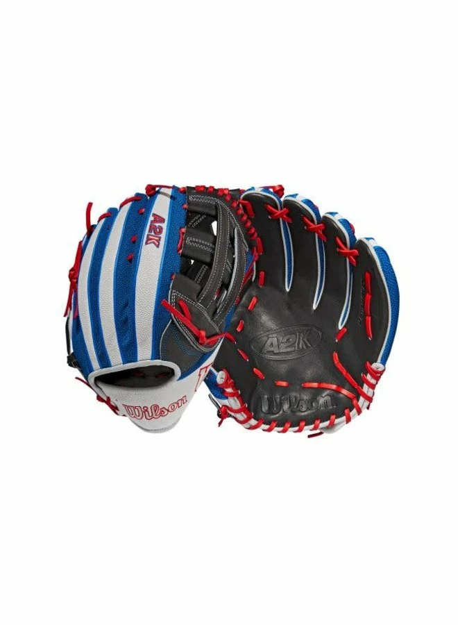 Wilson A2K Mookie Betts Game Model (OF) LHT 12.5 Black/White SS/Royal/Red 10 Wilson A2K Mookie Betts Game Model (OF) LHT 12.5 Black/White SS/Royal/Red - Image 8