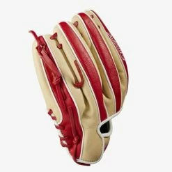 Wilson A500 11-inch Utility Youth Baseball Glove Blonde/Red/White -100percent Sales wilson wilson a500 11 inch utility youth baseball 2